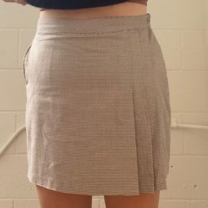 gingham skort